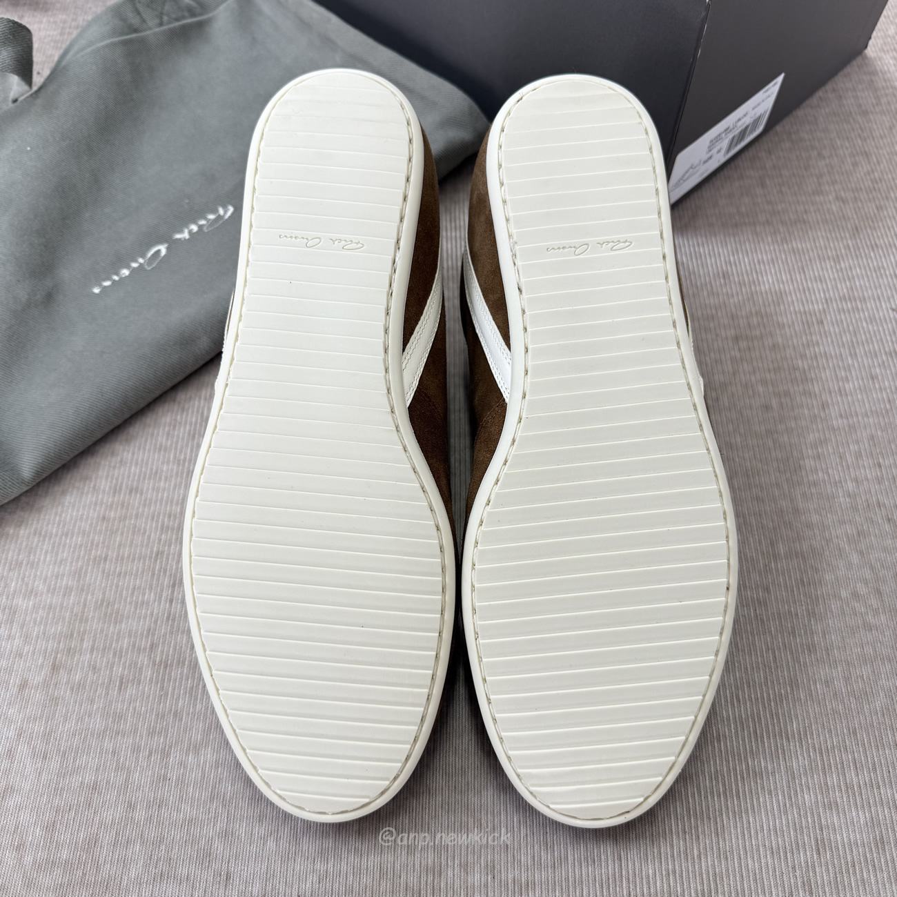 Rick Owens Minimal Sneak Suede Leather Panel Sneakers (4) - www.newkick.org